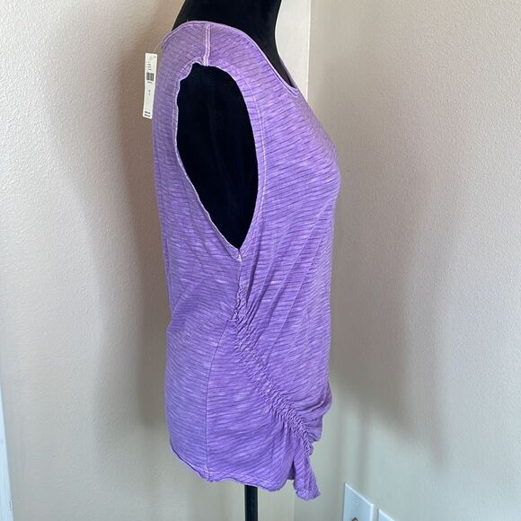 Pilcro Anthropologie purple scrunch top nwt - Picture 5 of 10